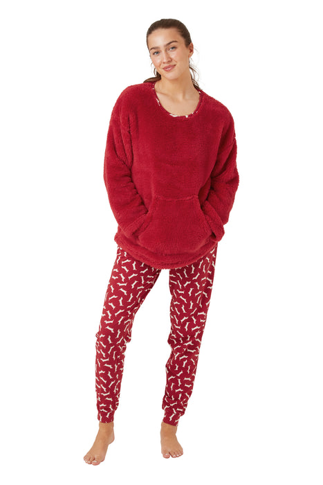 Marlon Supersoft Pyjamas With Dalmation Print Bottoms