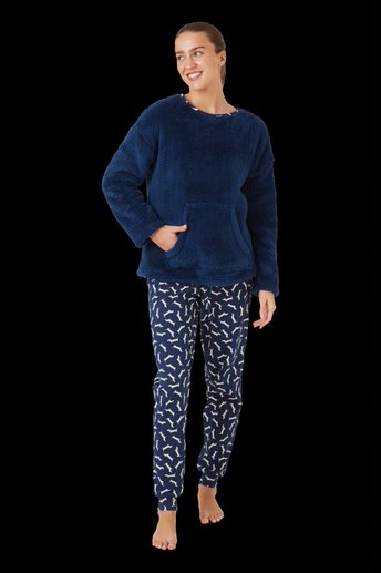 Marlon Supersoft Pyjamas With Dalmation Print Bottoms