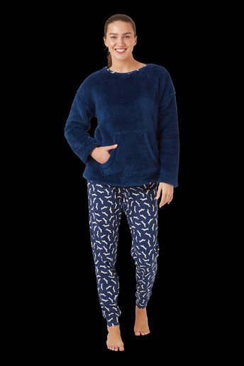 Marlon Supersoft Pyjamas With Dalmation Print Bottoms