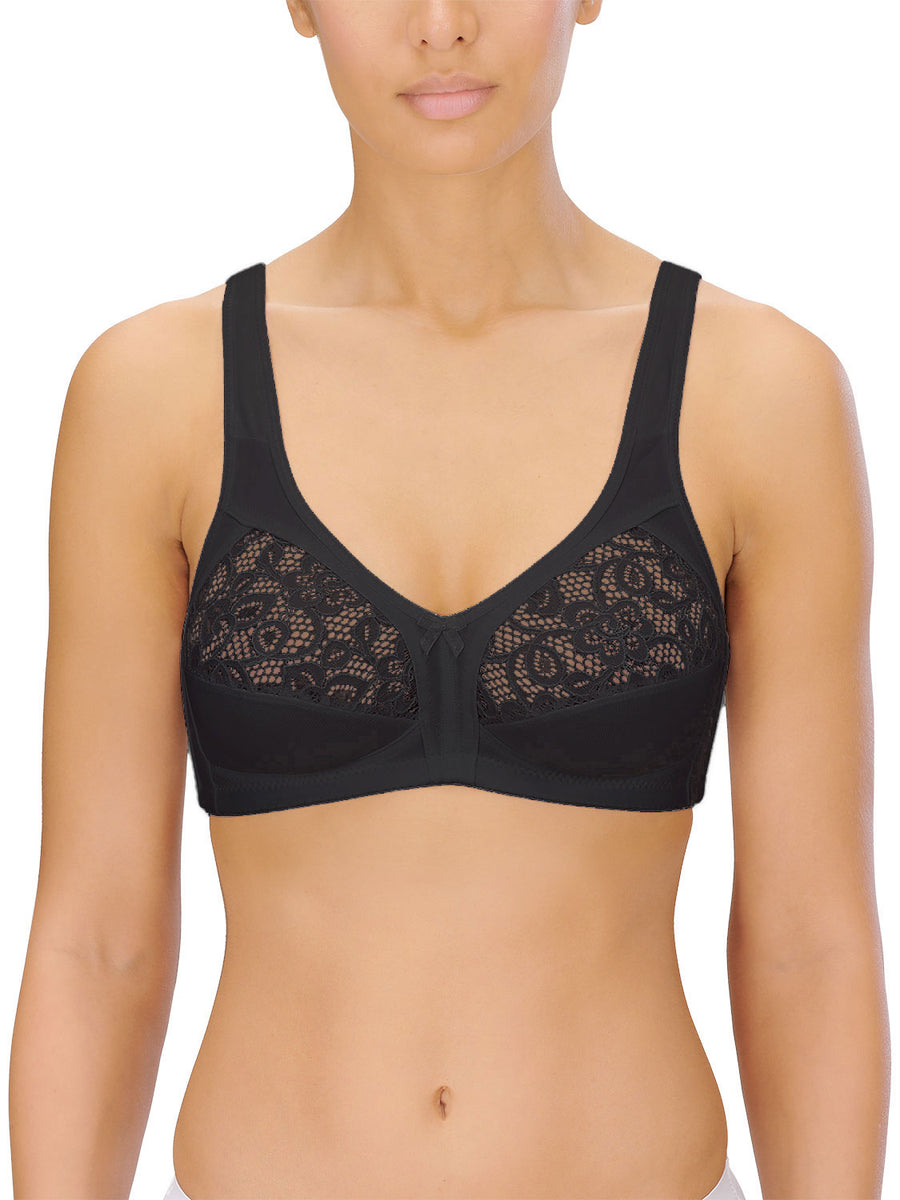 Naturana Soft Cup Firm Control Bra Black up to F Cup Style 5046 —  Sandras-Online