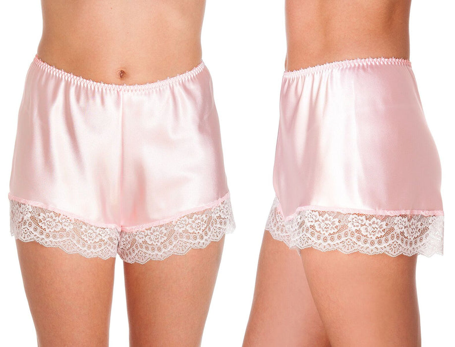 British Made Satin Lace Trim French Knickers — Sandras-Online