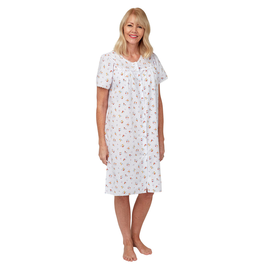 Front fastening nightdress hotsell