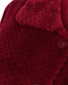 Slenderella Ladies Supersoft Fleece Button Front Chevron Pattern Dress —  Sandras-Online