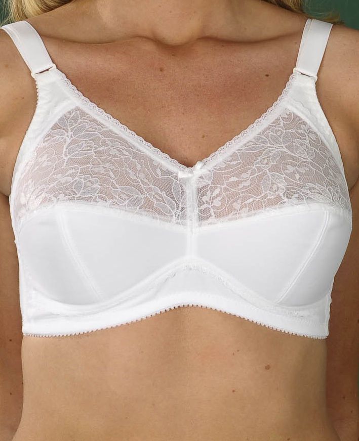 Mastectomy Bra Silhouette Size 32D Cool Latte at  Women's